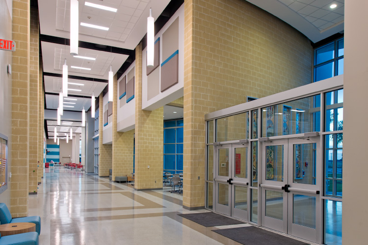 Dorothy Adkins School Interior Hallway