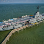 USS Lexington Museum - Drone Photo of the Carrier