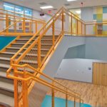Windsor Park Elementary School Interior Hallway Stairwell